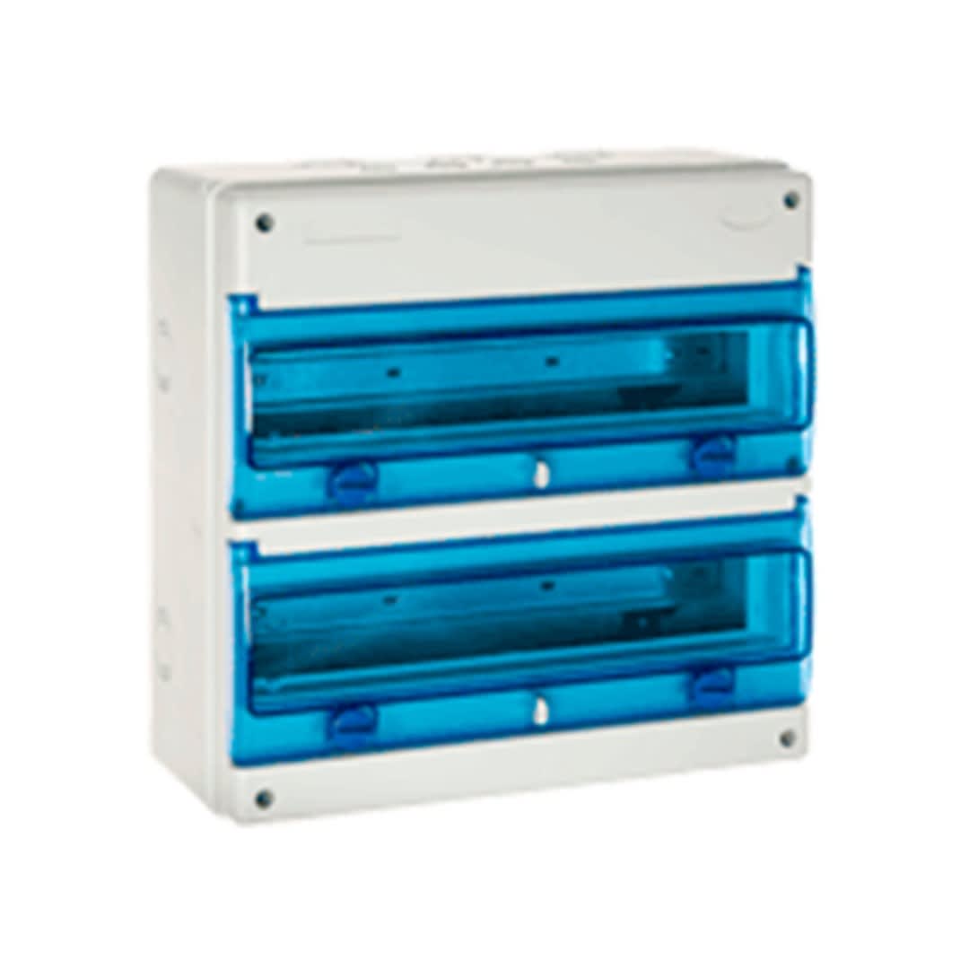 TABLERO ADOSADO TERMOPLASTICO 36P IK08 IP65 C/BORNE 362X362X160MM (NO PRETOQUELADO) SOLERA1