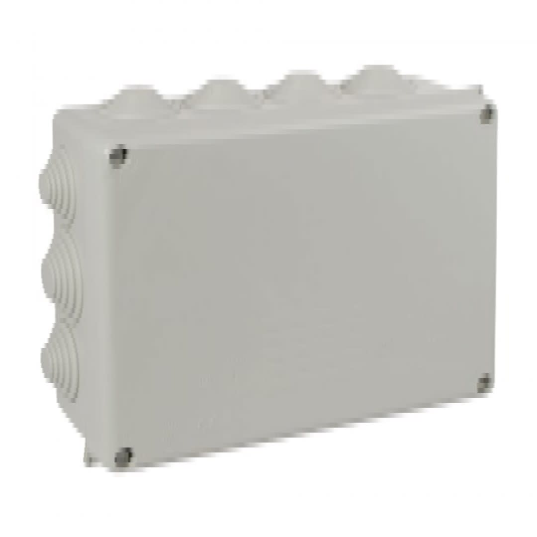 CAJA DE PASE CON CONOS GRIS 220X170X80MM SOLERA