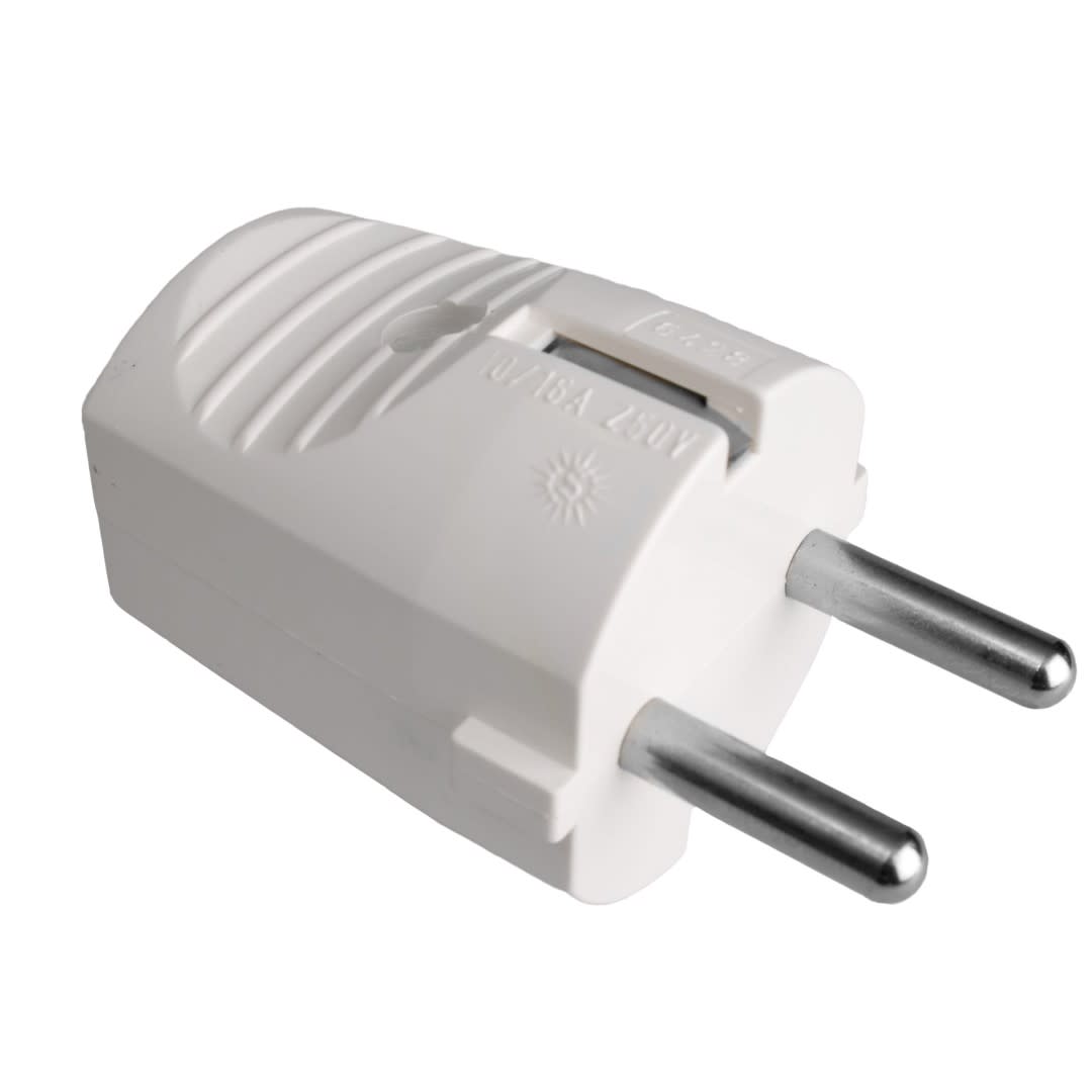 ENCHUFE SCHUKO BLANCO 2P+T 16A 250V SOLERA