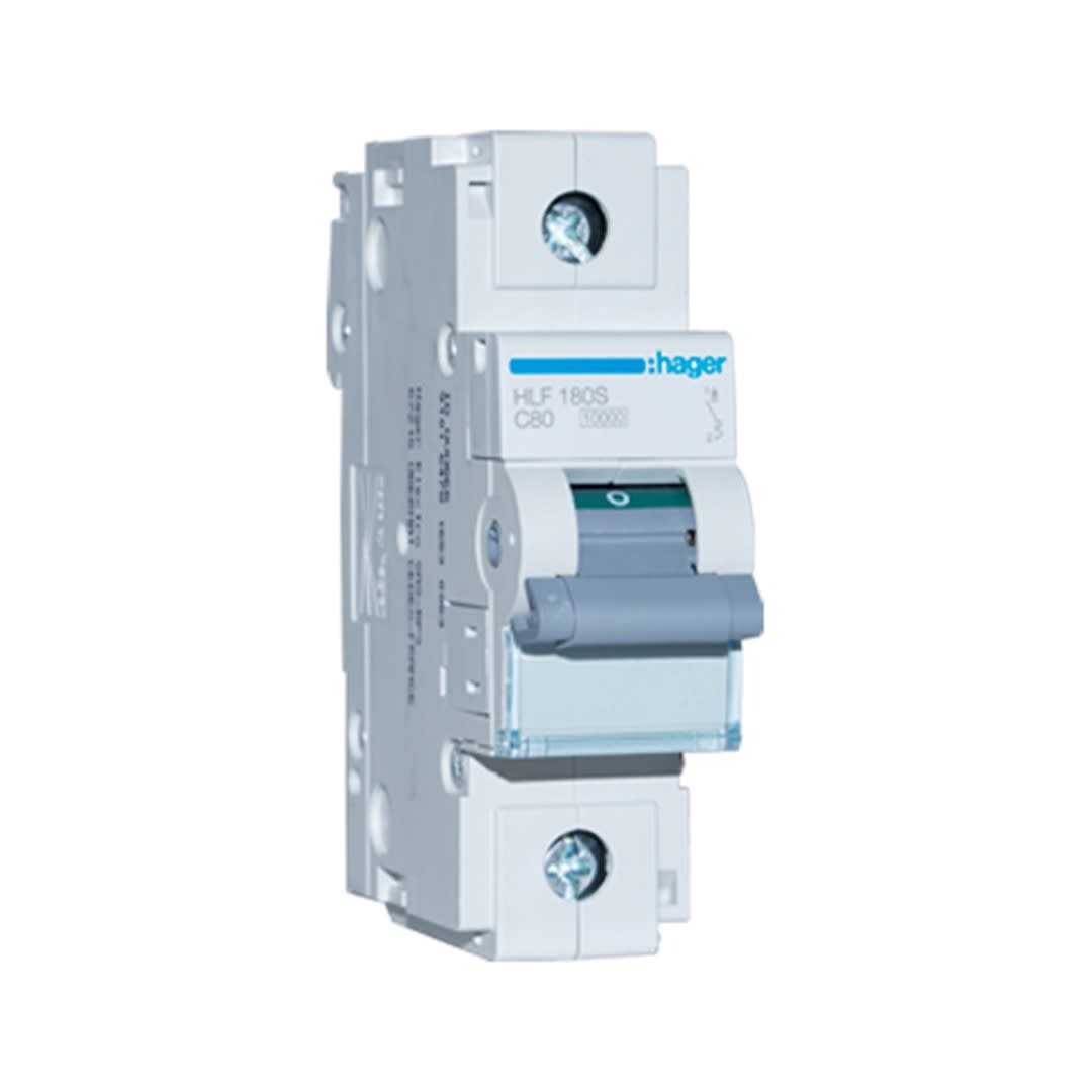 INT. RIEL TERMOMAGNETICO HLF 1P 80A C 10KA/400V HAGER1