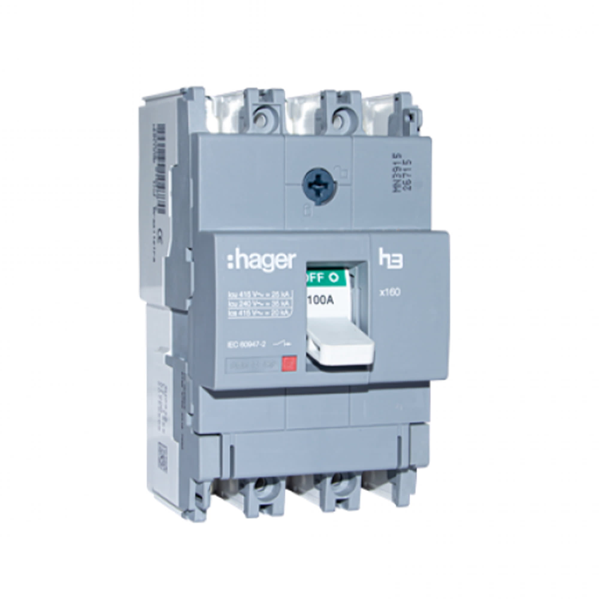 ITM CAJA MOLDEADA FIJO H3 X160 3P 20A TF/MF 35KA/240V HAGER