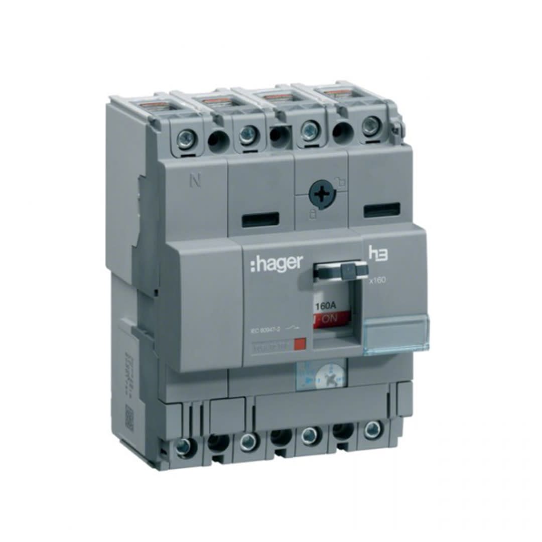 ITM CAJA MOLDEADA REG. H3 X160 4P (25.20-40A) TA/MF 85KA/240V HAGER1