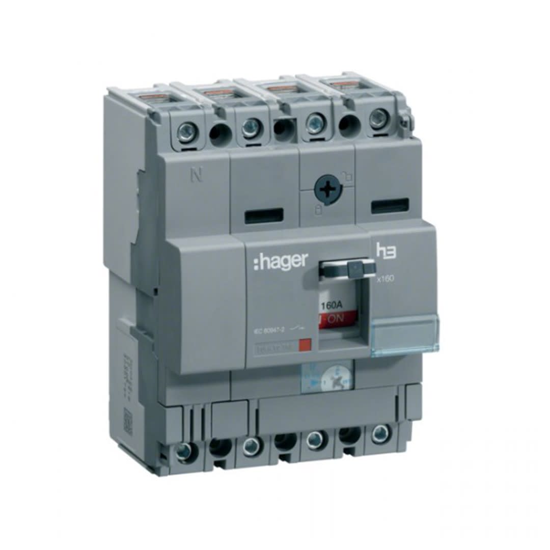 ITM CAJA MOLDEADA REG. H3 X160 4P (39.69-63A) TA/MF 85KA/240V HAGER1