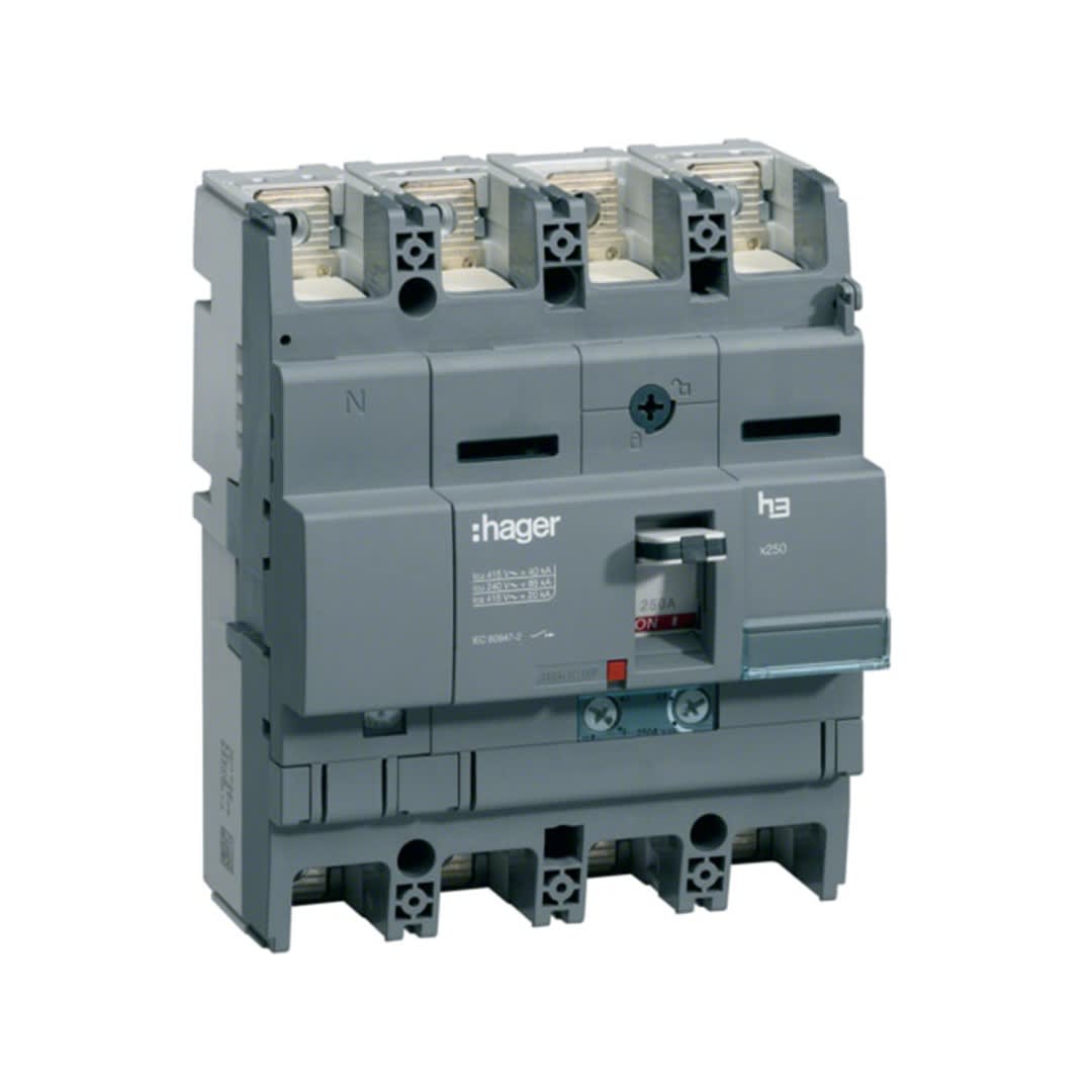 ITM CAJA MOLDEADA REG. H3 X250 4P (126-200A) TA/MA 85KA/230V HAGER1