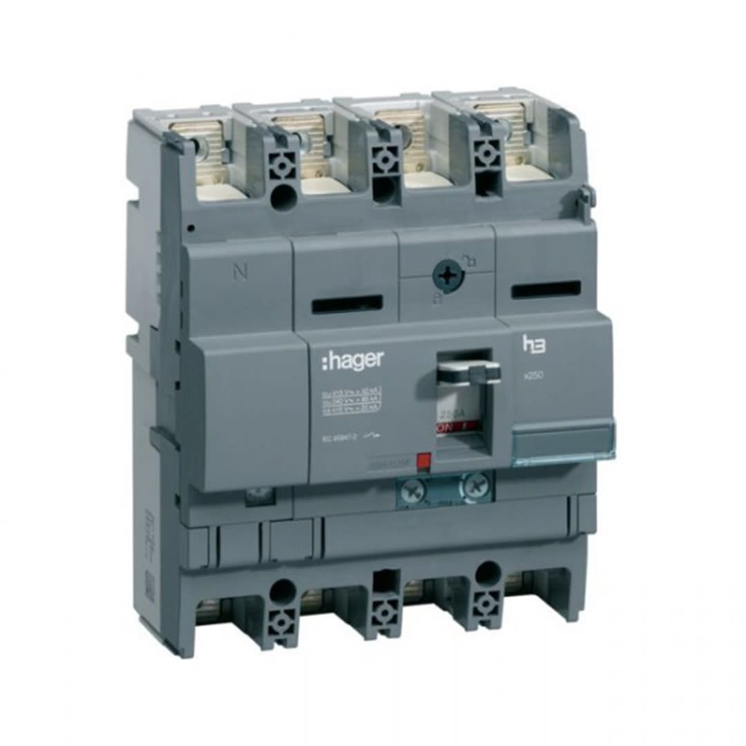 ITM CAJA MOLDEADA REG. H3 X250 4P (157.50-250A) TA/MA 85KA/230V HAGER