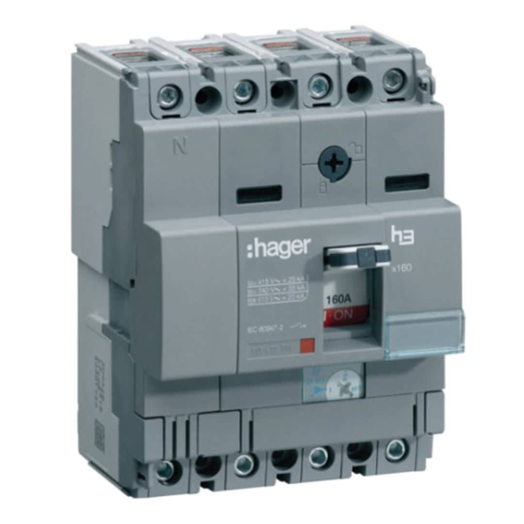 ITM CAJA MOLDEADA REG. H3 X160 4P (78.75-125A) TA/MF 85KA/240V HAGER