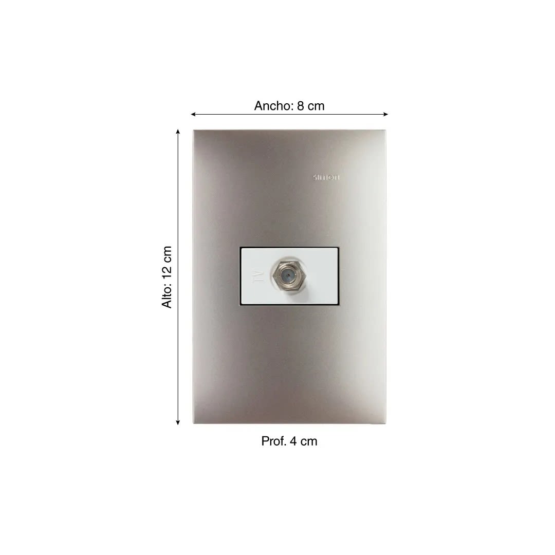 TOMA COAXIAL TV TIPO F CAVA SIMON5