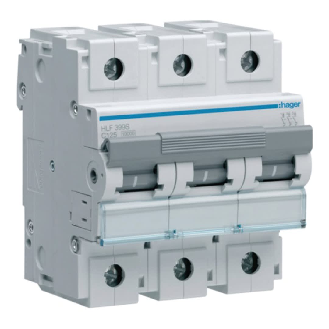 INT. RIEL TERMOMAGNETICO HLF 3P 125A C 10KA/400V HAGER1