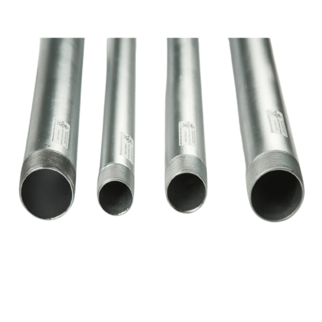 TUBO CONDUIT IMC 1-1/2'' DE 3MTS GALVANIZADO EN CALIENTE CON UL E499791 MODELO: WFG WEIFANG