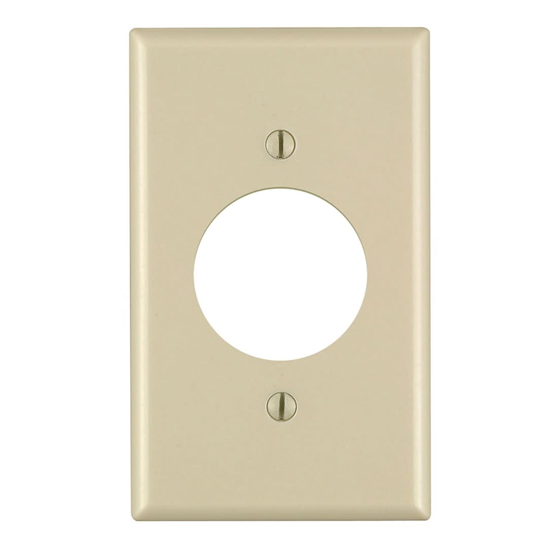 PLACA SIMPLE NYLON 20 Y 30A MARFIL LEVITON