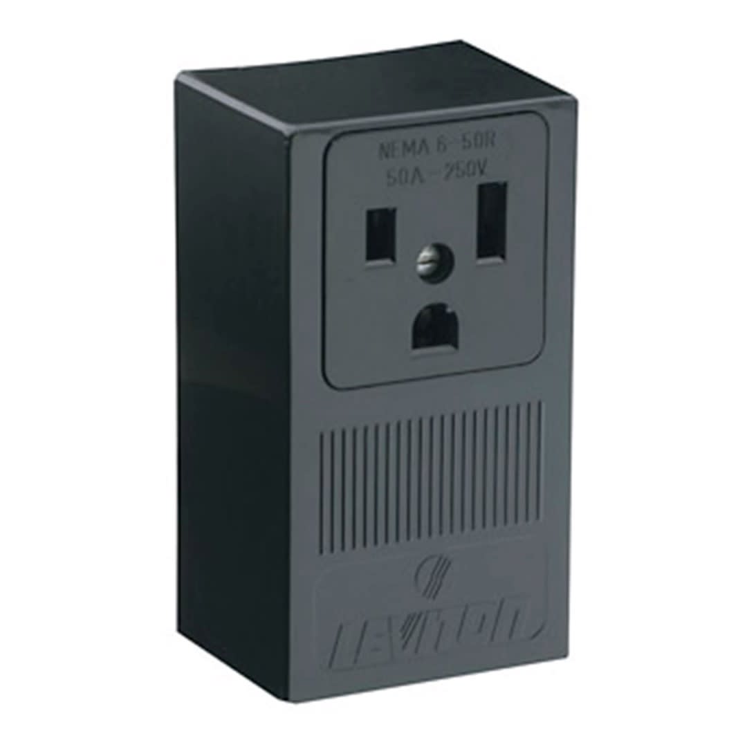 TOMA VISIBLE L/T 2X50A 250V M/NORMAL LEVITON1