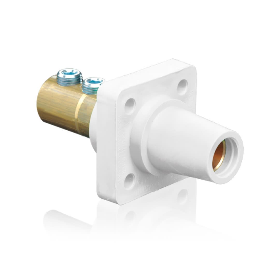 TOMA EMPOTRABLE CAM TYEE (FEMALE) 400A 600V C/2 EERNOS BLANCO CABLE:2/0-4/0 AWG (CAM LOCK) LEVITON