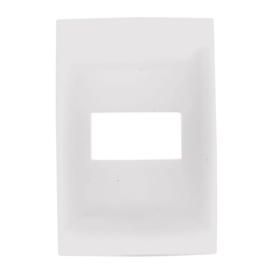 PLACA SIMPLE 1 MODULO CIEN BLANCA LEVITON1