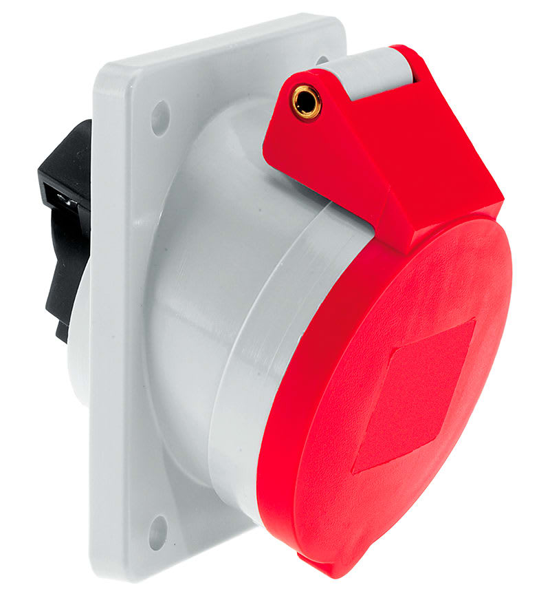 TOMA EMPOTRABLE 16A 3P+N+T 415V ROJO 6H IP44 12078 BALS1