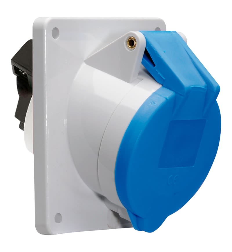 TOMA EMPOTRABLE 16A 2P+T 250V AZUL 6H IP44 12080 BALS1