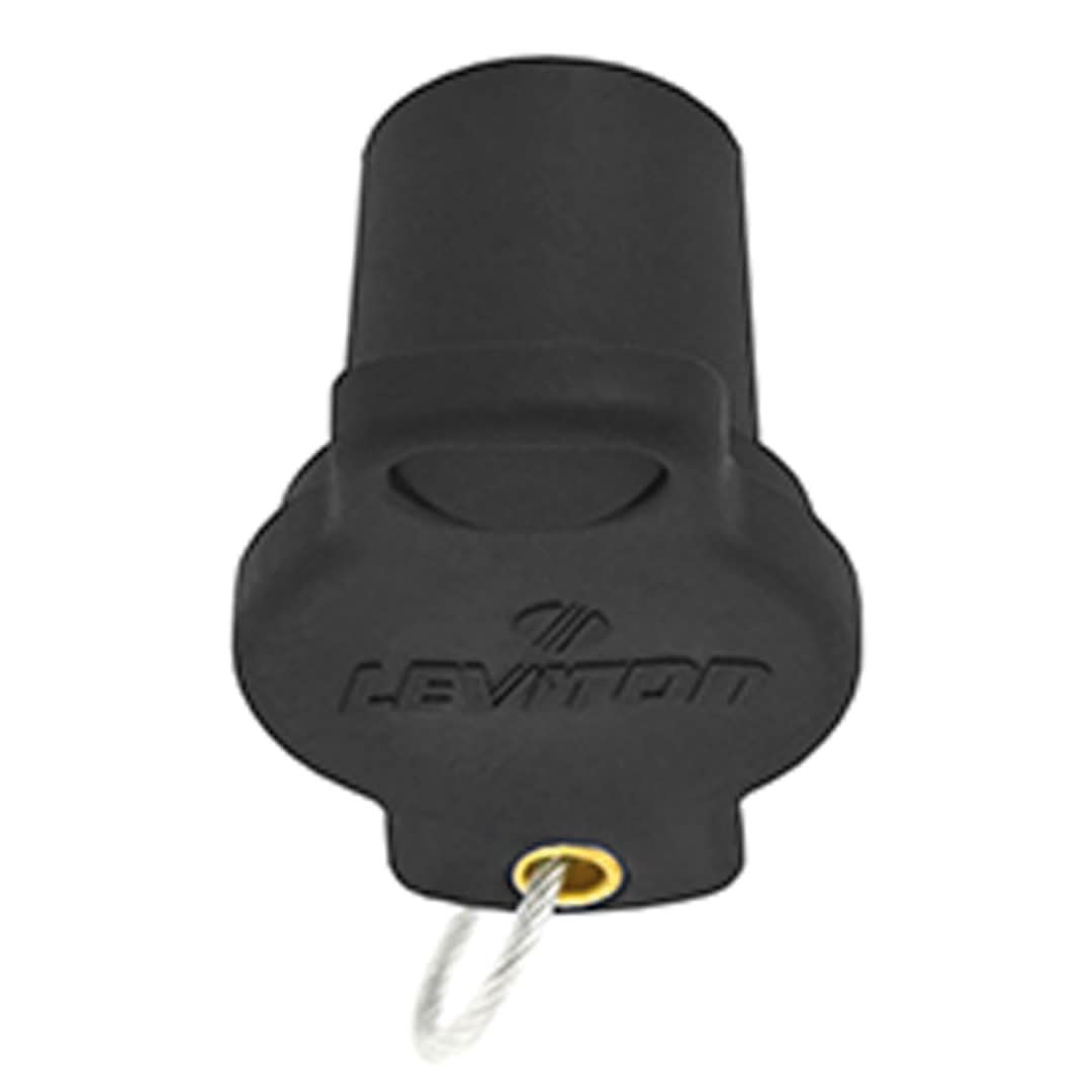 PROTECTOR PARA ENCHUFE CAM TYPLE NEGRO LEVITON