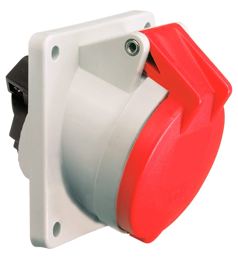 TOMA EMPOTRABLE 16A 2P+T 415V ROJO 9H IP44 12081 BALS