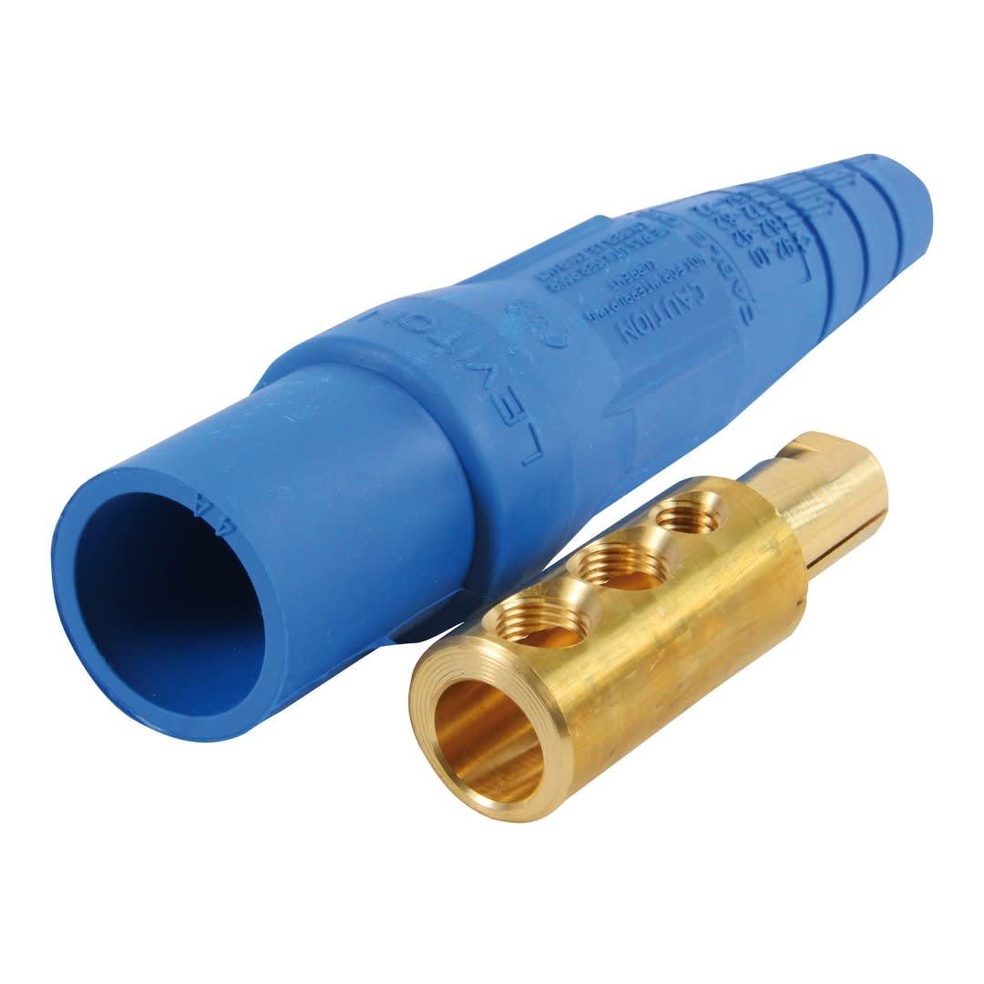 ENCHUFE CAM TYEE (MALE) 400A 600V C/2 EERNOS AZUL CABLE:2/0-4/0 AWG (CAM LOCK) LEVITON1