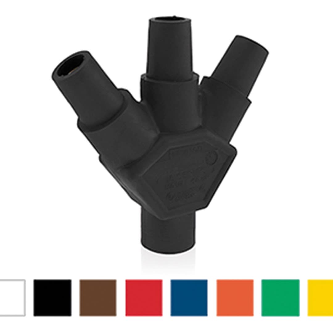 ENCHUFE MULTIPLE (1 MALE / 3 FEMALE) CAM TYEE 400A 600V AZUL (CAM LOCK) LEVITON1