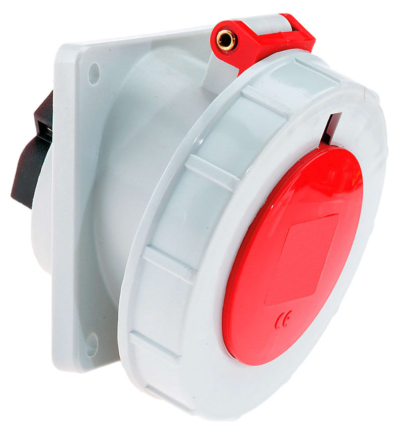 TOMA EMPOTRABLE 16A 3P+N+T 415V ROJO 6H IP67 12084 BALS