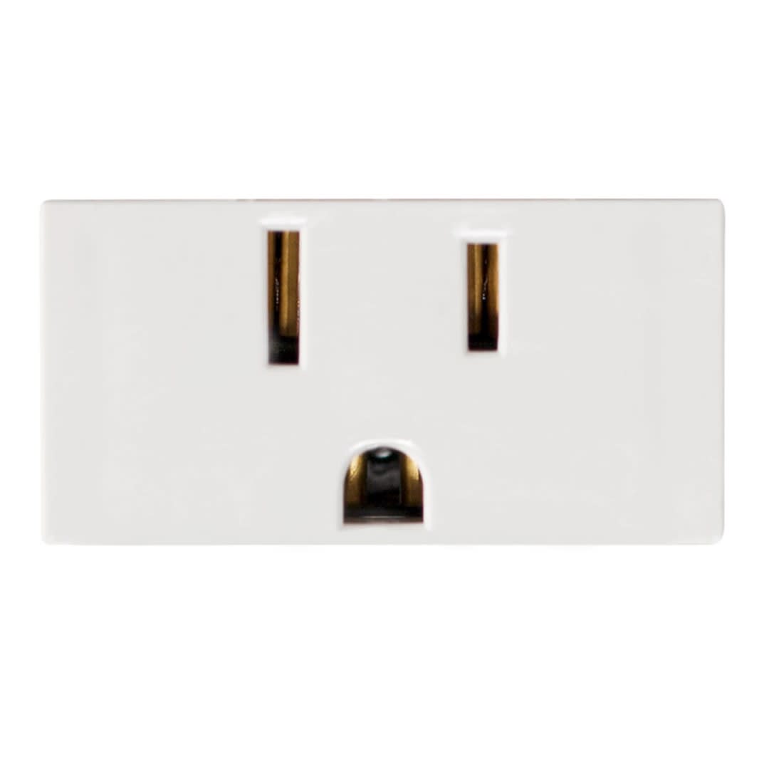TOMACORRIENTE POLARIZADO CIEN C/TIERRA 15A 125/250V BLANCO LEVITON1