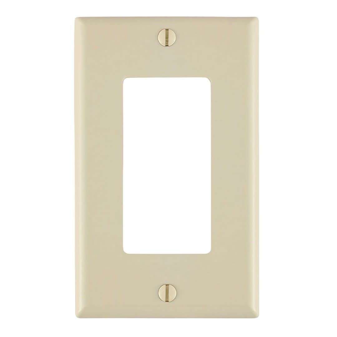 PLACA SIMPLE DECORA NYLON MARFIL LEVITON