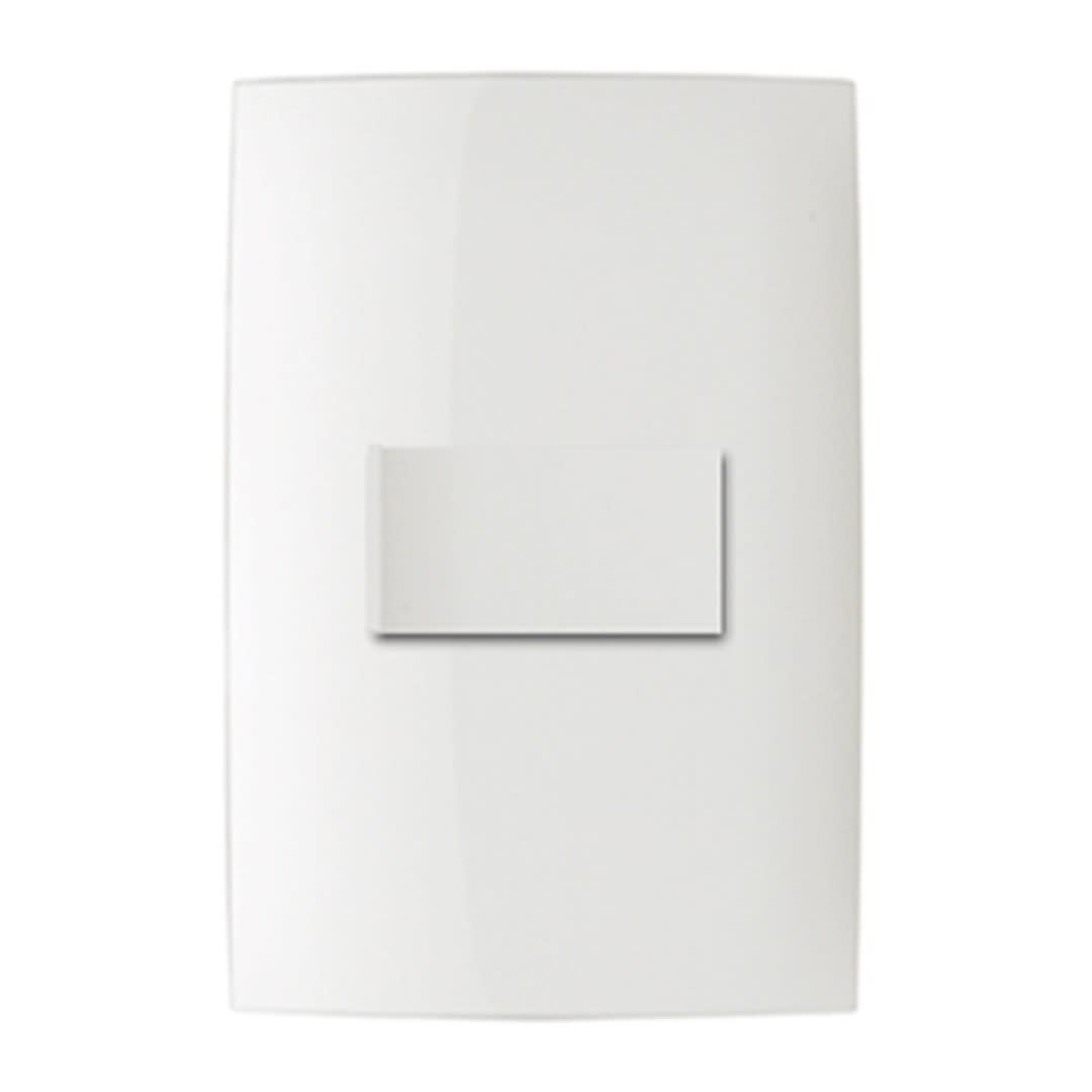 INTERRUPTOR SIMPLE 10A 250V C/PLACA CIEN BLANCA LEVITON1