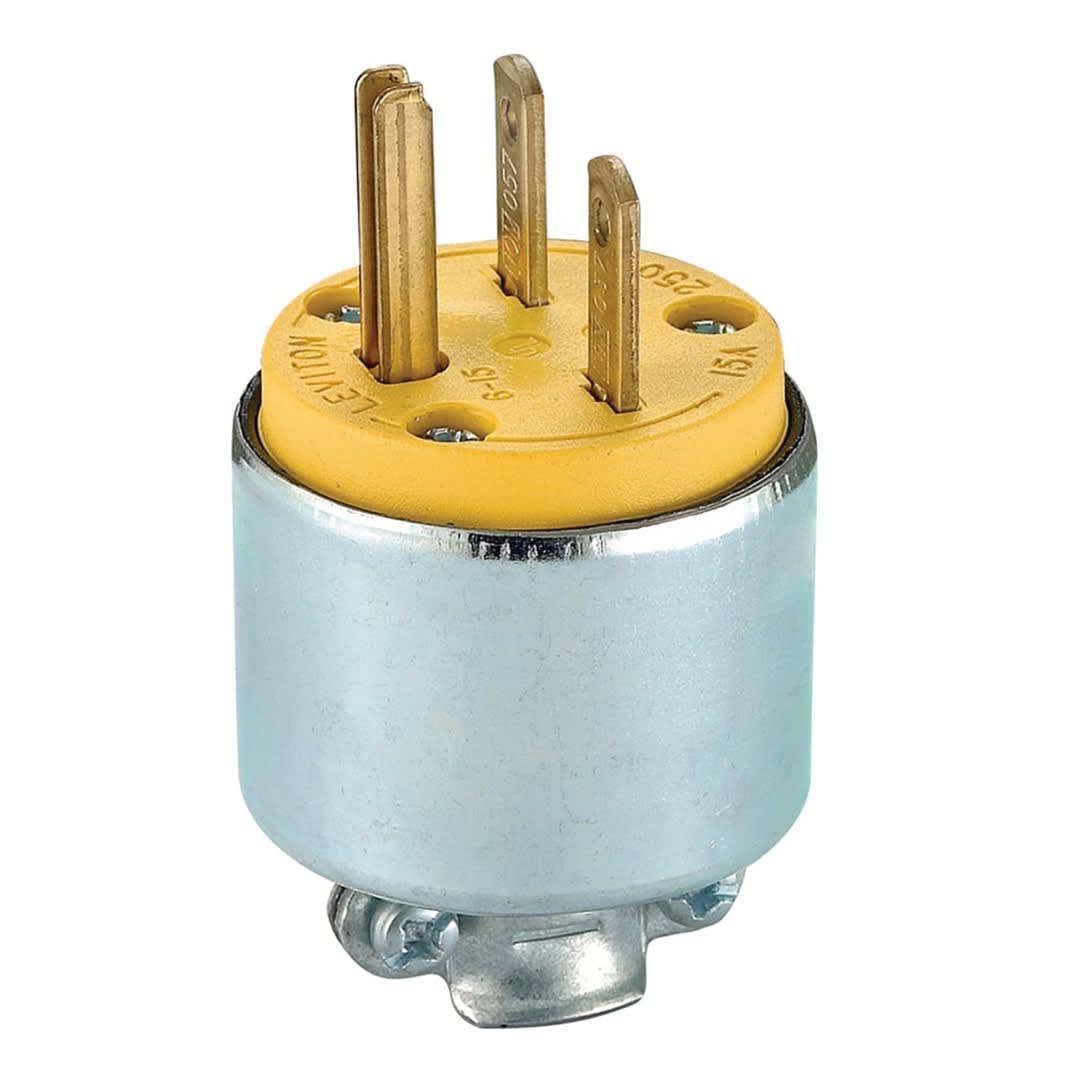 ENCHUFE 15A 250V L/T M/CHINO BLINDADO 615PA LEVITON1