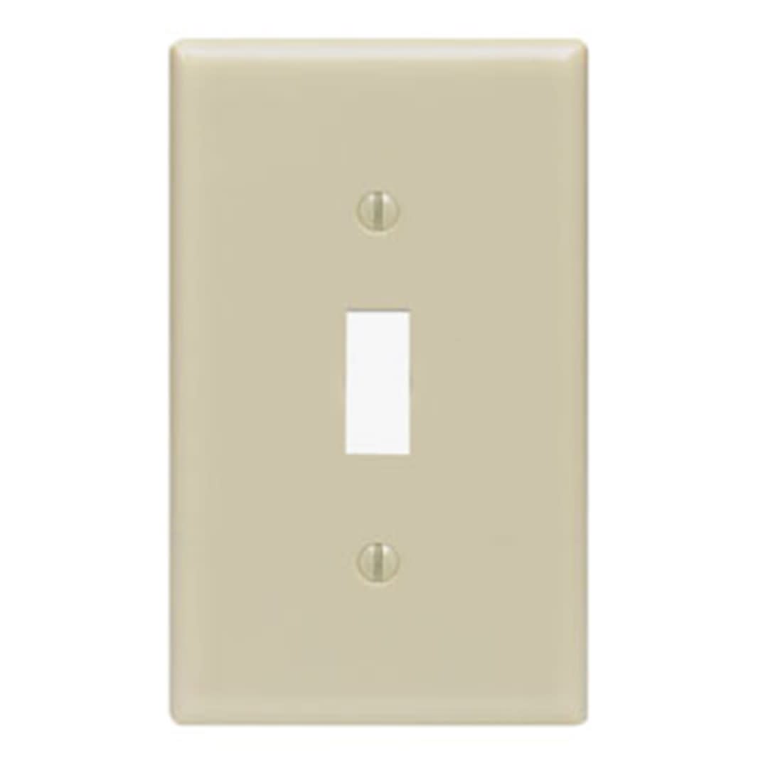 PLACA SIMPLE P/INTERUPTOR BAQUELITA MARFIL LEVITON1