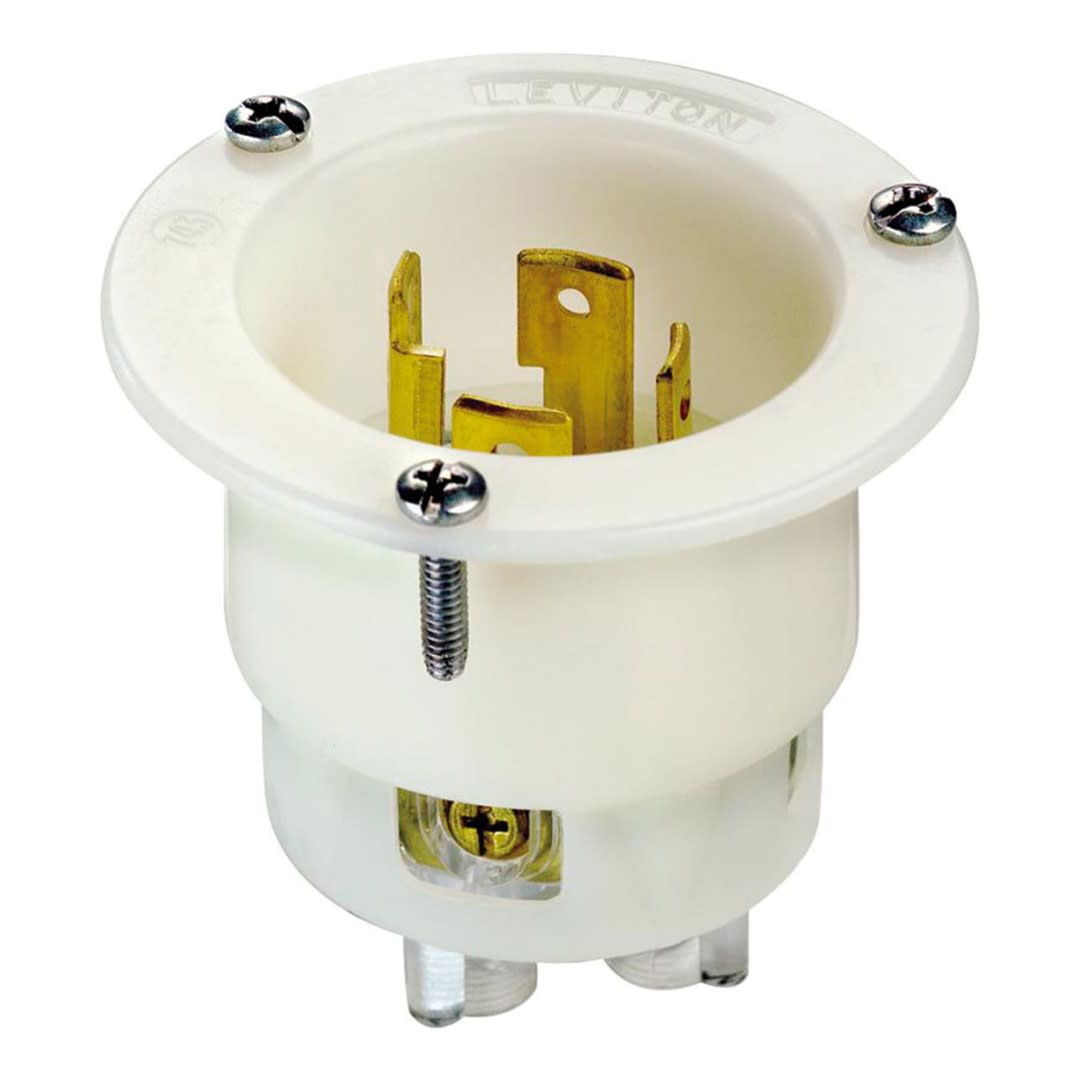 ENCHUFE EMPOTRABLE 3X30A 250V L15 C/SEGURO LEVITON
