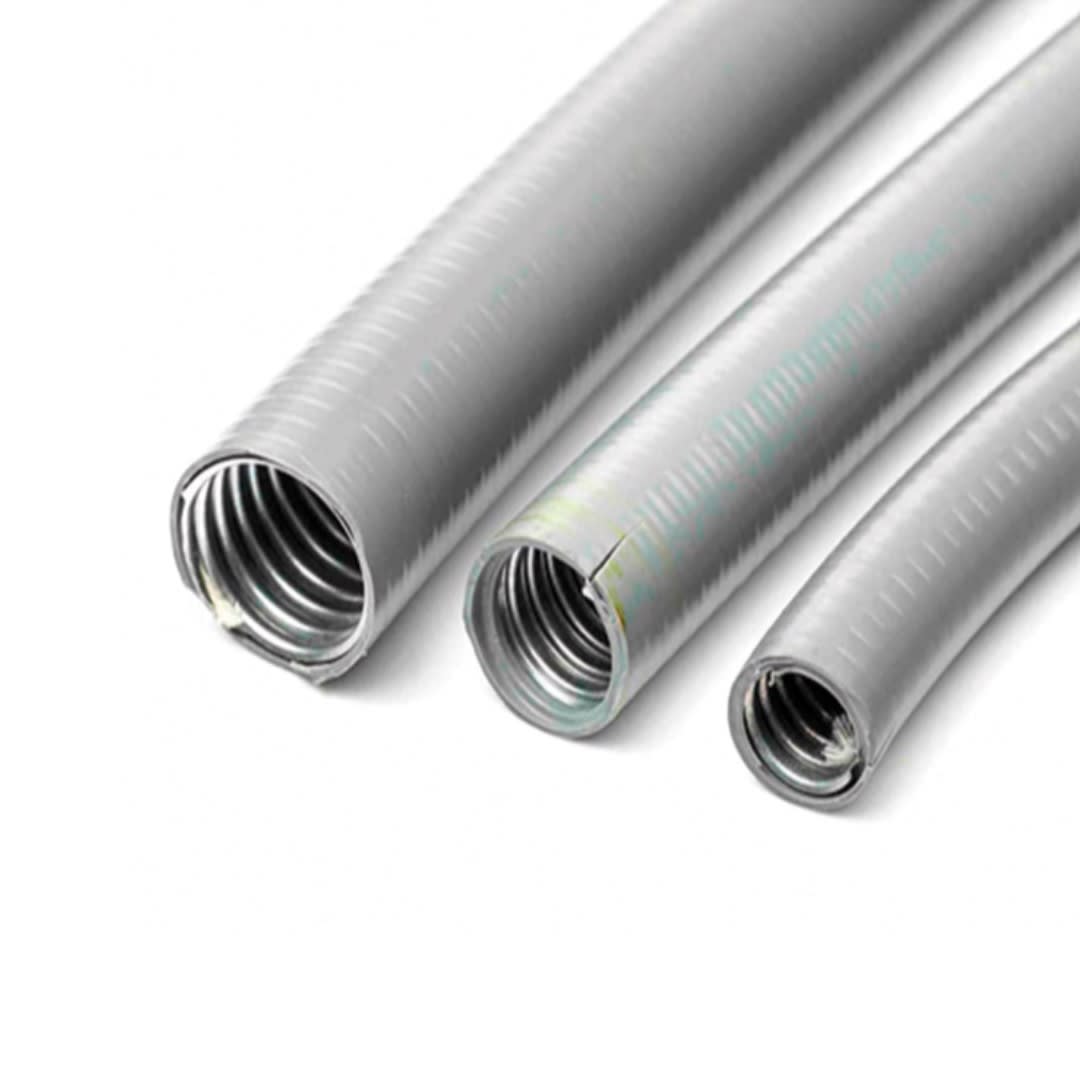 TUBERIA FLEXIBLE HERMETICA LIQUID TIGHT C/FORRO PVC 1'' DE 50MTS NAAVI CONDUIT1