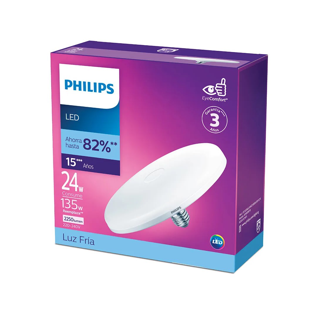 FOCO LED UFO 24W E27 LUZ BLANCA FRIA PHILIPS1