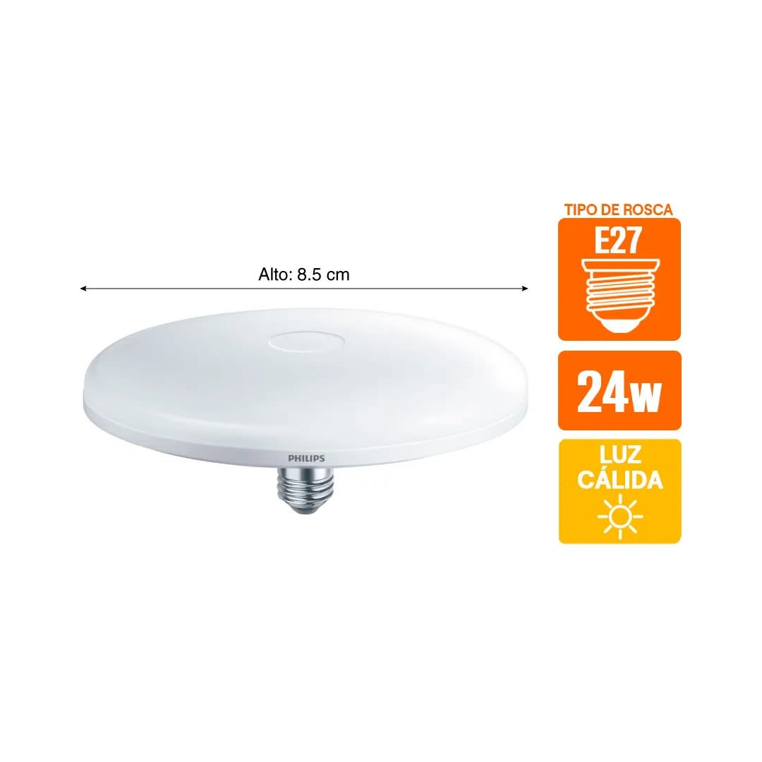 FOCO LED UFO 24W E27 LUZ CALIDA PHILIPS3