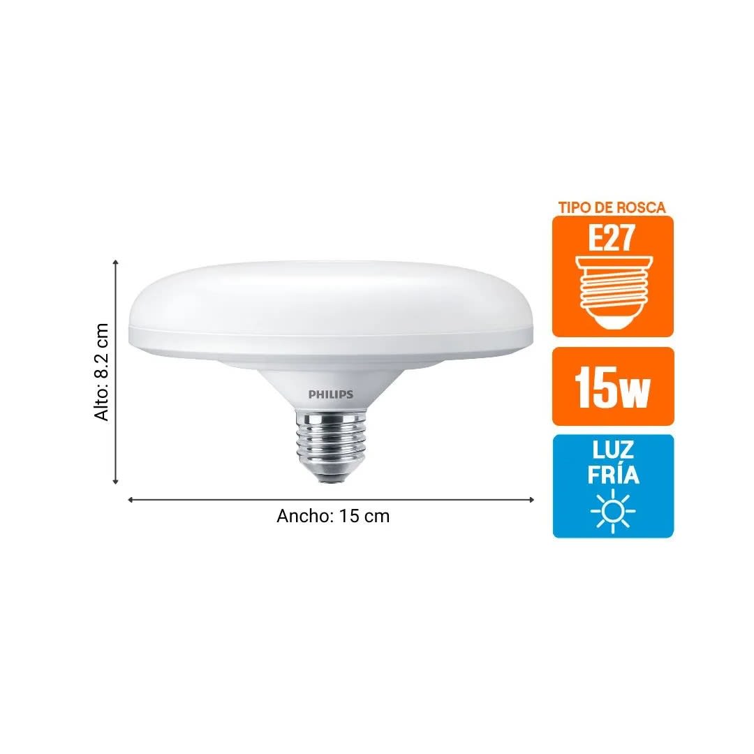 FOCO LED UFO 15W E27 LUZ BLANCA PHILIPS4