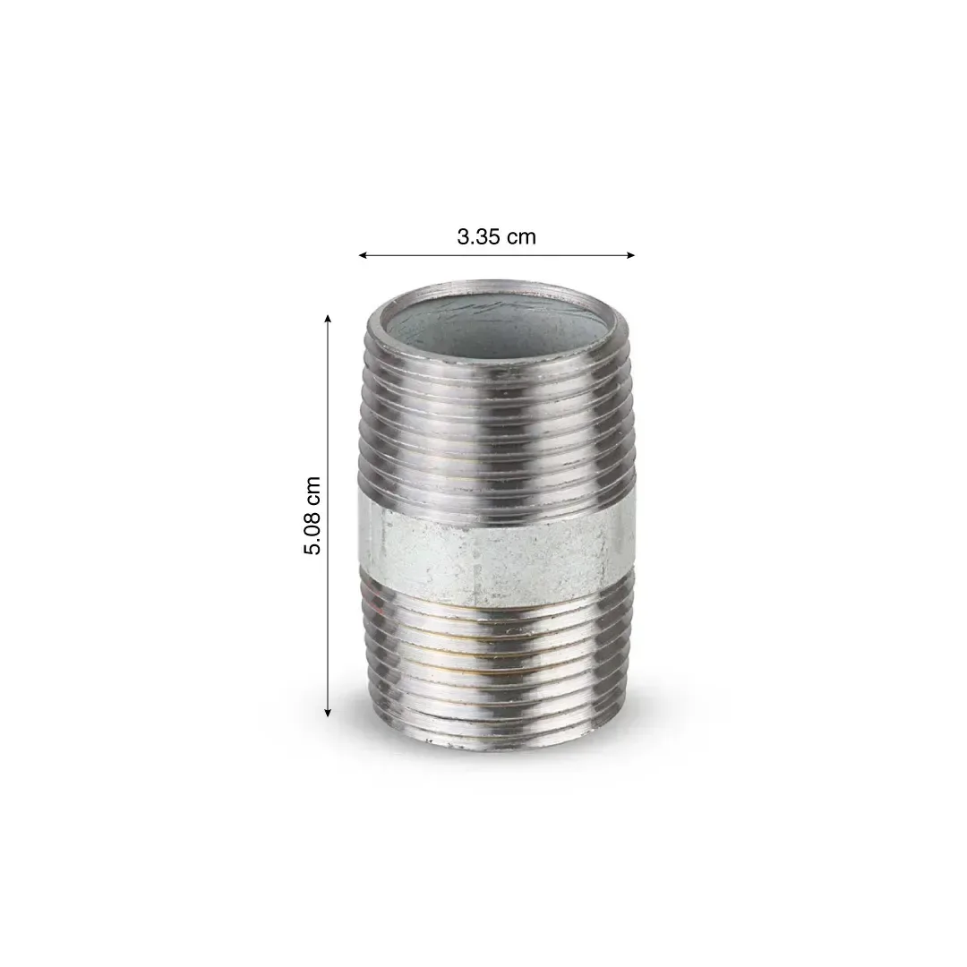 NIPLE DE FIERRO GALVANIZADO 1'' X 2'' WERKEN2