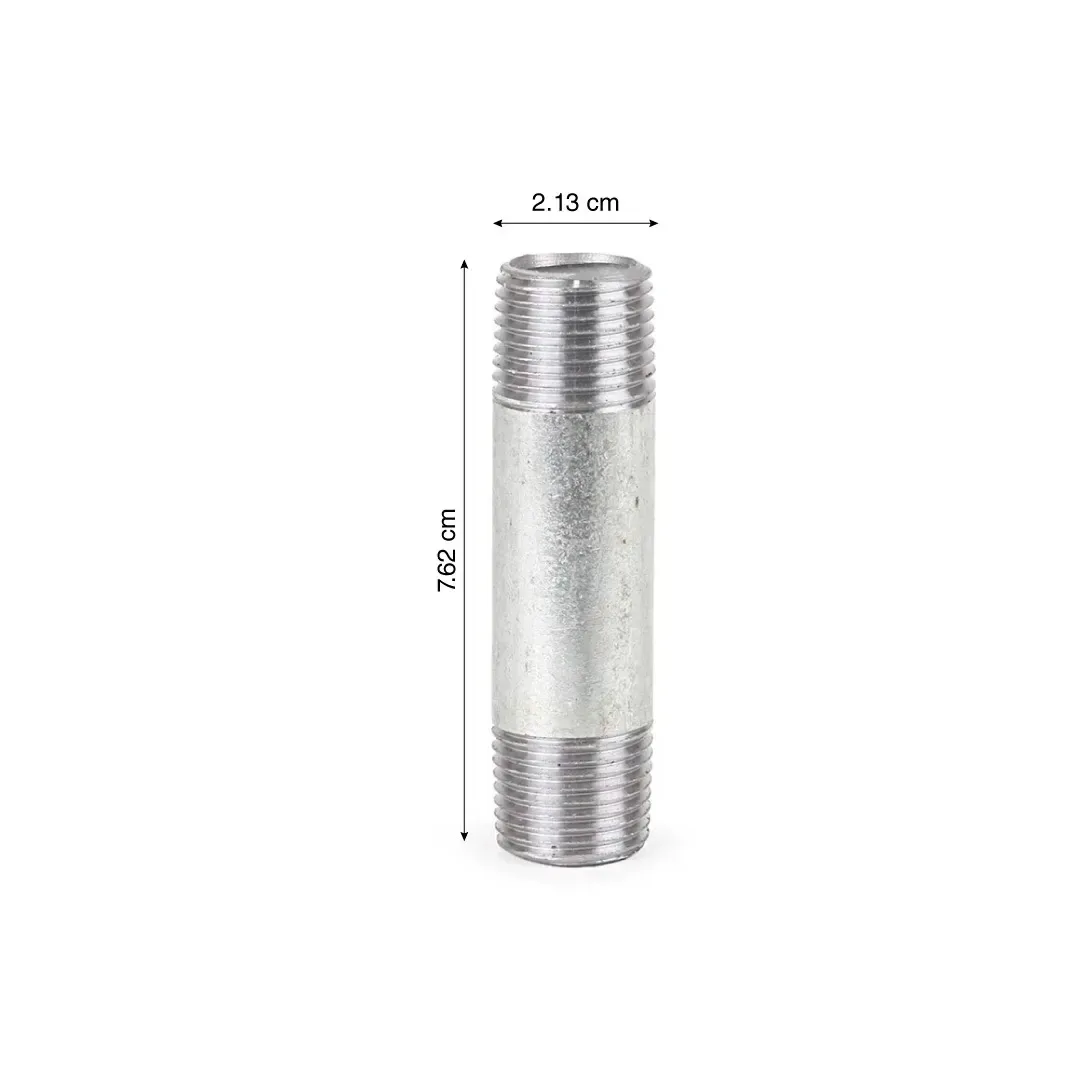 NIPLE DE FIERRO GALVANIZADO 1/2'' X 4'' WERKEN