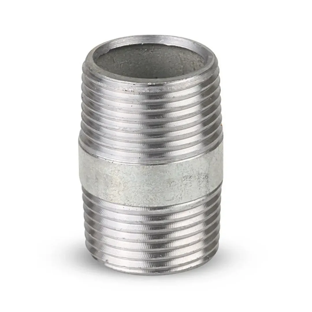 NIPLE GALVANIZADO 3/4'' X 1 1/2'' FIERRO GALVANIZADO PLATA WERKEN