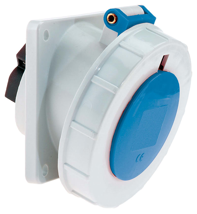 TOMA EMPOTRABLE 16A 2P+T 250V AZUL 6H IP67 12231 BALS1