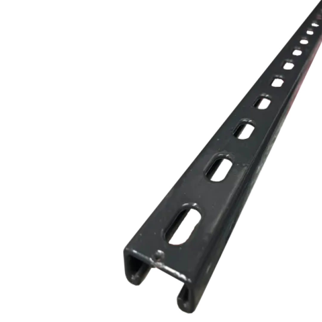 CANAL STRUT BAJO RANURADO ACERO 1-5/8''X13/16''X10FT E:2.6MM REVESTIDO DE PVC PROCOAT1