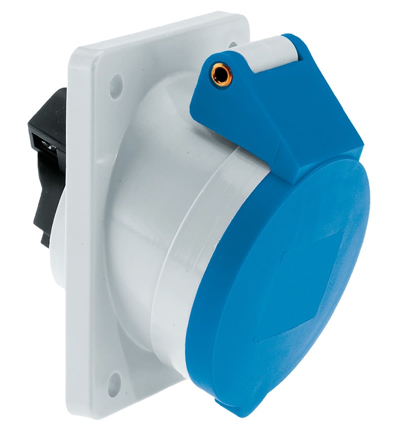 TOMA EMPOTRABLE 32A 2P+T 250V AZUL 6H IP44 12310 BALS