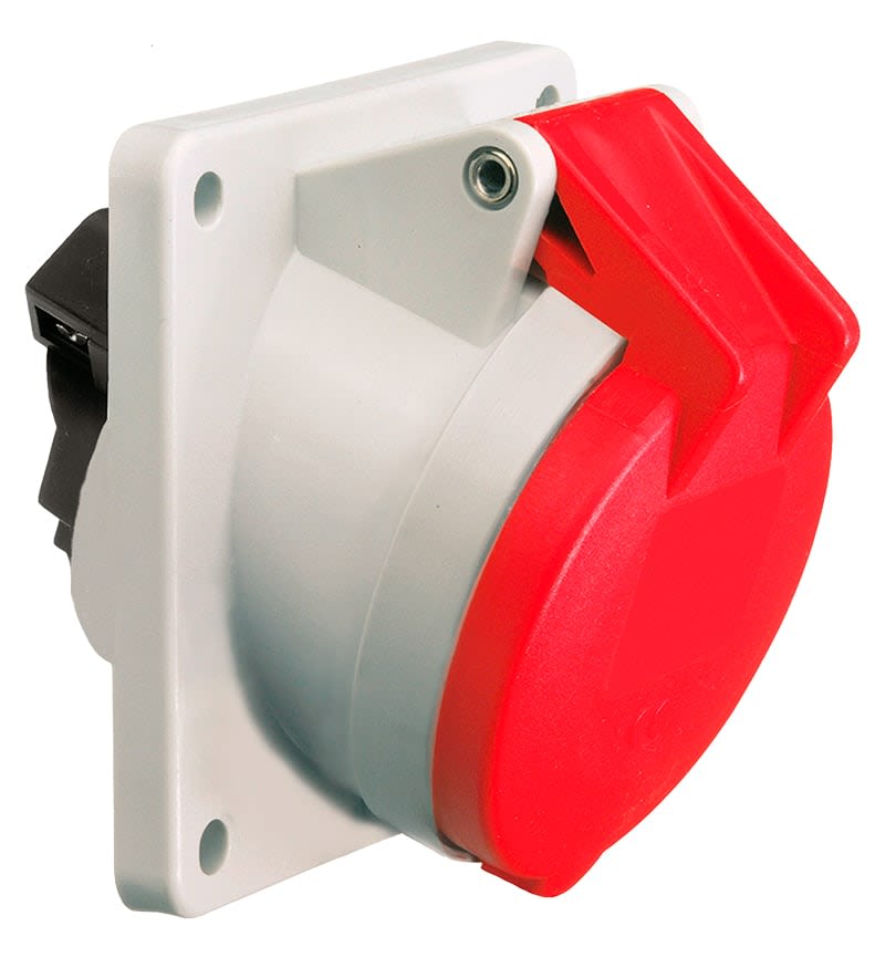 TOMA EMPOTRABLE 32A 3P+T 415V ROJO 6H IP44 12311 BALS