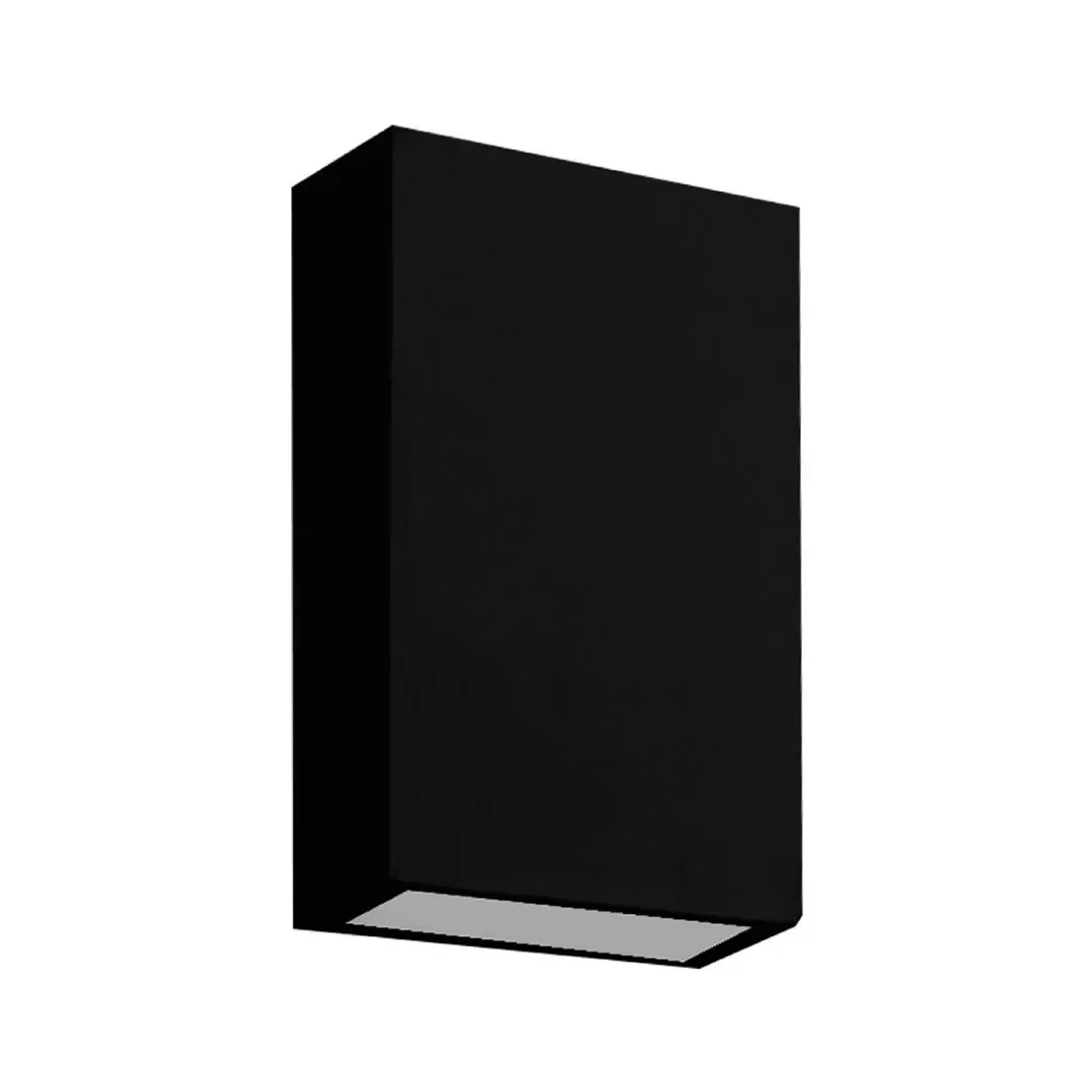 APLIQUE EXTERIOR LED 2 LUCES 4W NEGRO LUZ CALIDA LIGHTECH