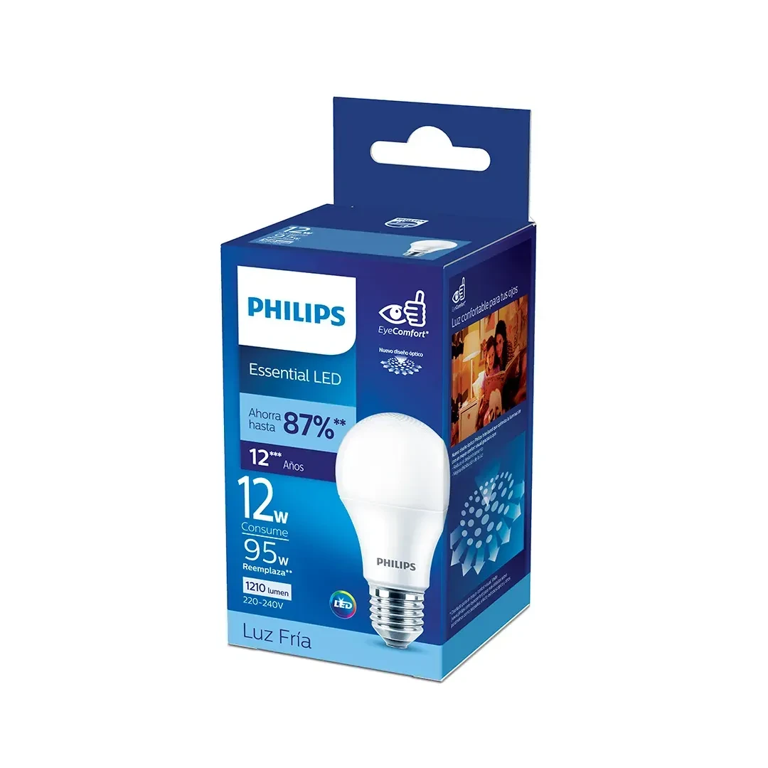 FOCO LED ESSENTIAL E27 12W LUZ FRIA PHILIPS3