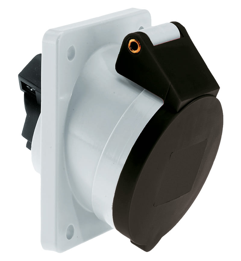 TOMA EMPOTRABLE 32A 3P+T 500V NEGRO 7H IP44 12368 BALS1