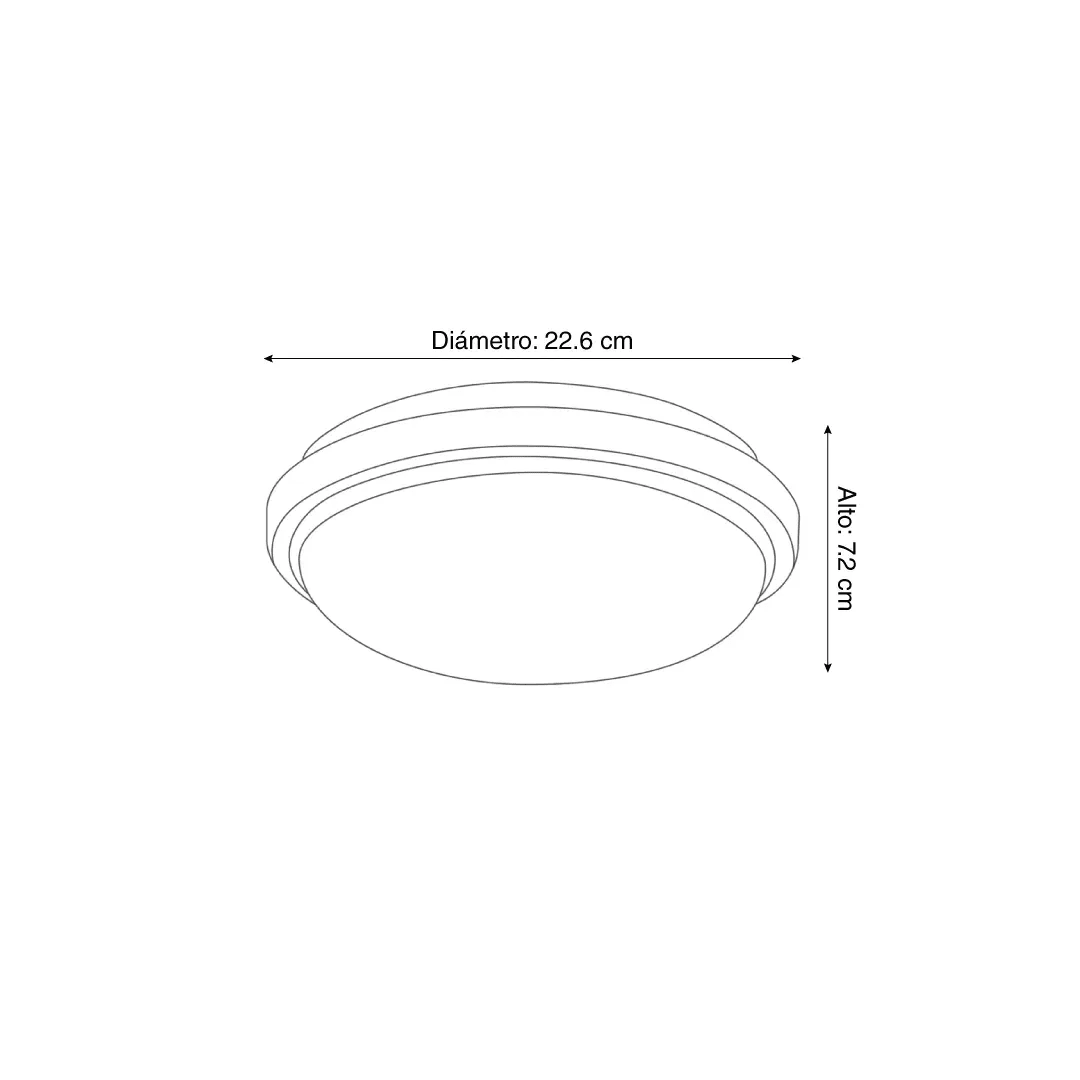 PLAFON LED IP65 BLACK 3CCT LIGHTECH2