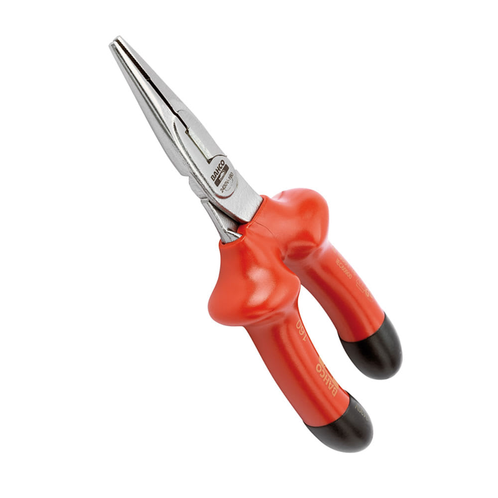 ALICATE PTA SEMIREDONDA RECTA 6'' 1000V DE ACERO BAHCO
