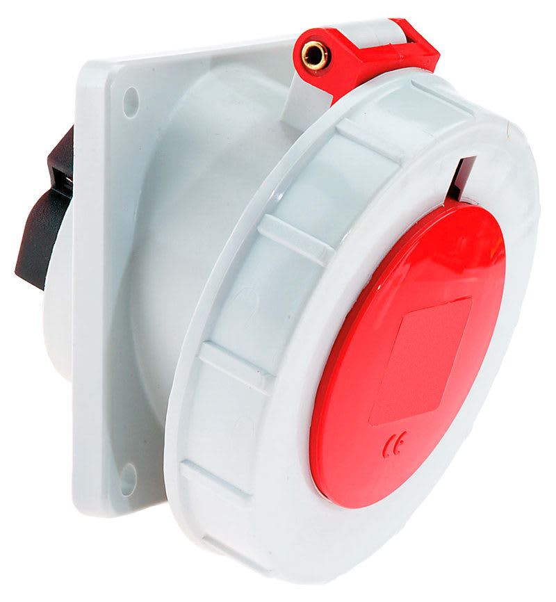 TOMA EMPOTRABLE 16A 3P+T 415V ROJO 6H IP67 12502 BALS
