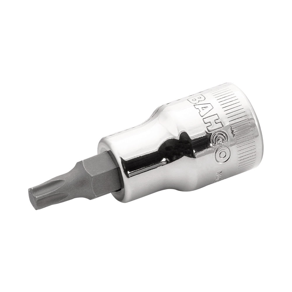 DADO DESTORNILLADOR TORX T30 DE ACERO PULIDO ENCASTRE 1/2'' BAHCO