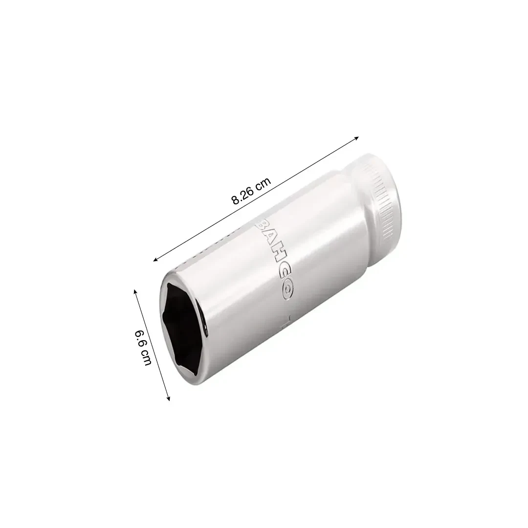 DADO 12MM HEXAGONAL LARGO ENCASTRE 1/2 BAHCO2