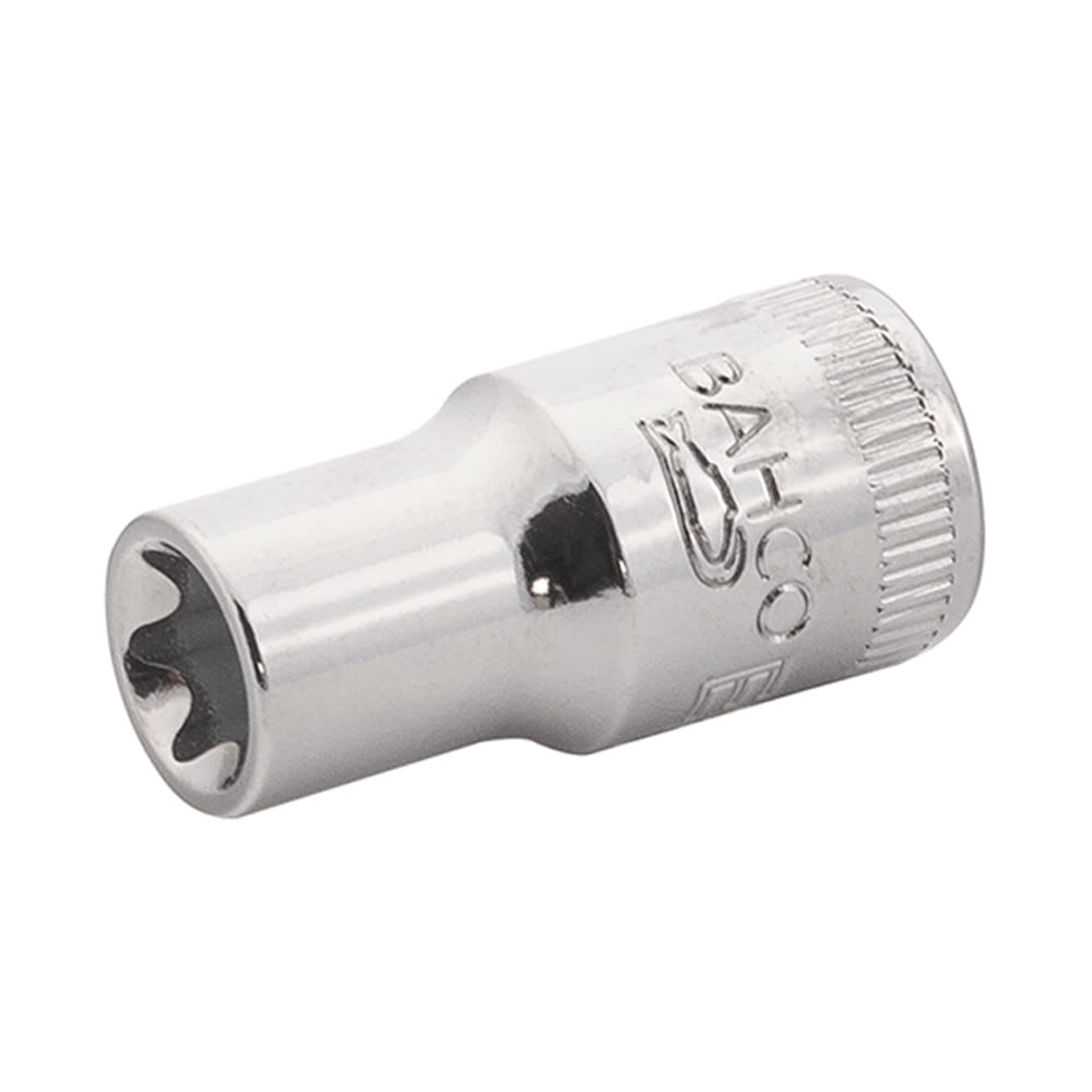 DADO TORX HEMBRA ENC 1/4'' E4 DE ACERO PULIDO BAHCO